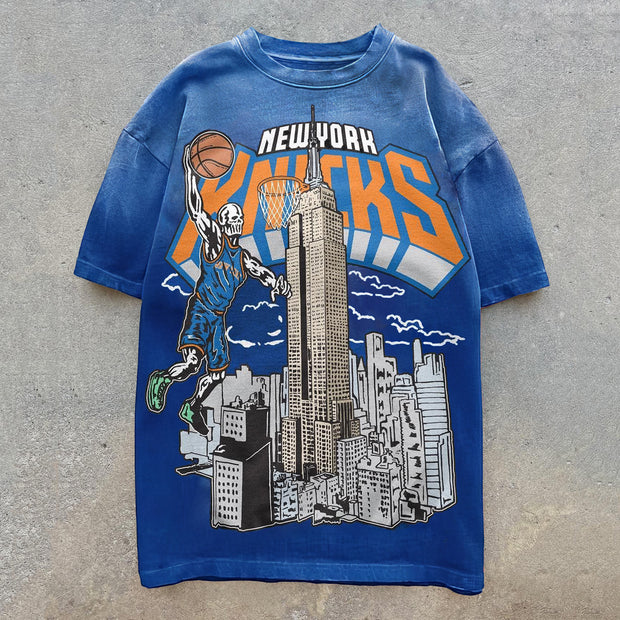 New York Knicks Print Short Sleeve T-Shirt