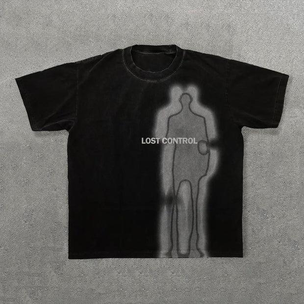 Lost Control Print Short Sleeve T-Shirt