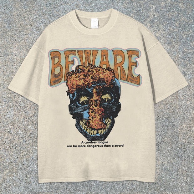 Skull Graphic Short Sleeve T-Shirt