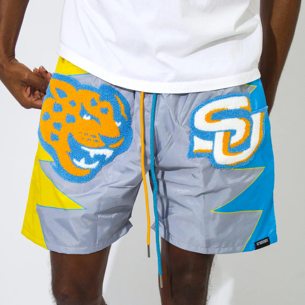 Leopard print casual street sports shorts