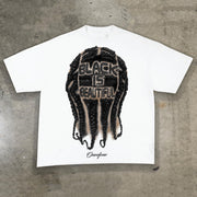 Hip-hop rock print T-shirt
