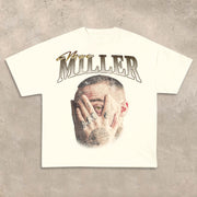 Big face rap star MAC printed T-shirt
