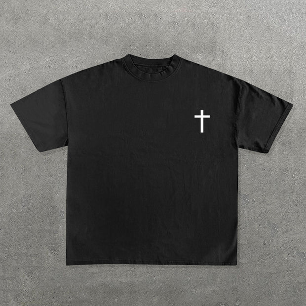 Christ Is King Print Short Sleeve T-Shirt