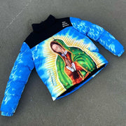 Mary Printed Long Sleeve Winter Warm Down Jacket