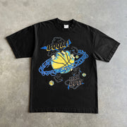 Tide brand hip-hop sports basketball print short-sleeved T-shirt