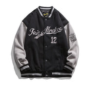 Gram Embroidery Jacket Baseball Uniform High Street Fashion Brand Loose Hip Hop Flying
