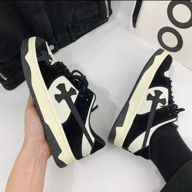 American retro cross retro moral training shoes ins style college high street trendy single shoes couple casual sneakers