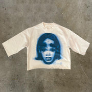 Abominable Phantom Printed Three-quarter Sleeve T-shirt
