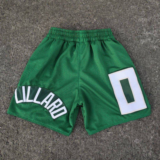 Patchwork casual street basketball mesh shorts