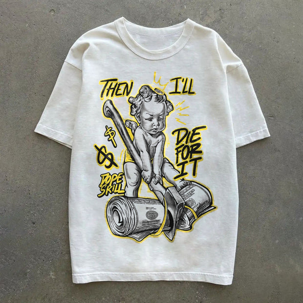 Retro Casual Street Hip Hop Short Sleeve T-Shirt