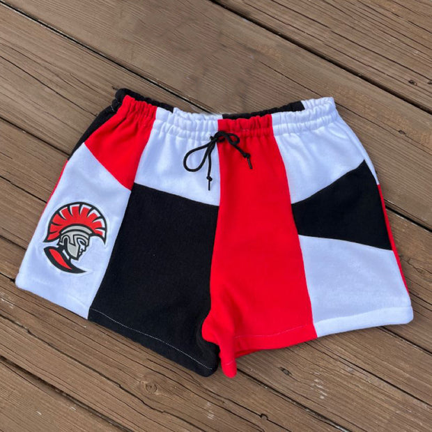 Knight patchwork casual shorts