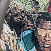 Rapper patchwork tapestry hoodie