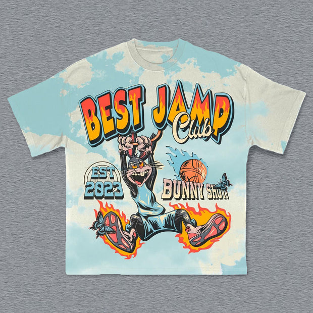 Best Jamp Print Short Sleeve T-Shirt