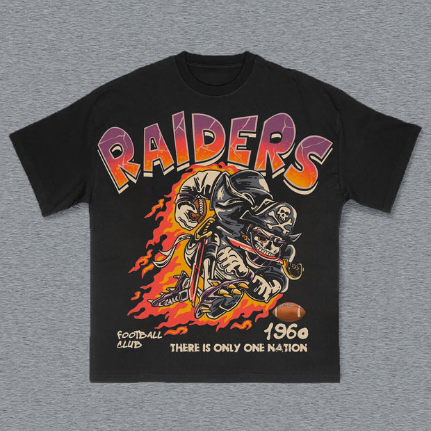 Raiders Print Short Sleeve T-Shirt