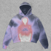 Casual personalized retro printed hoodie