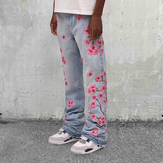 Trendy street art pattern jeans