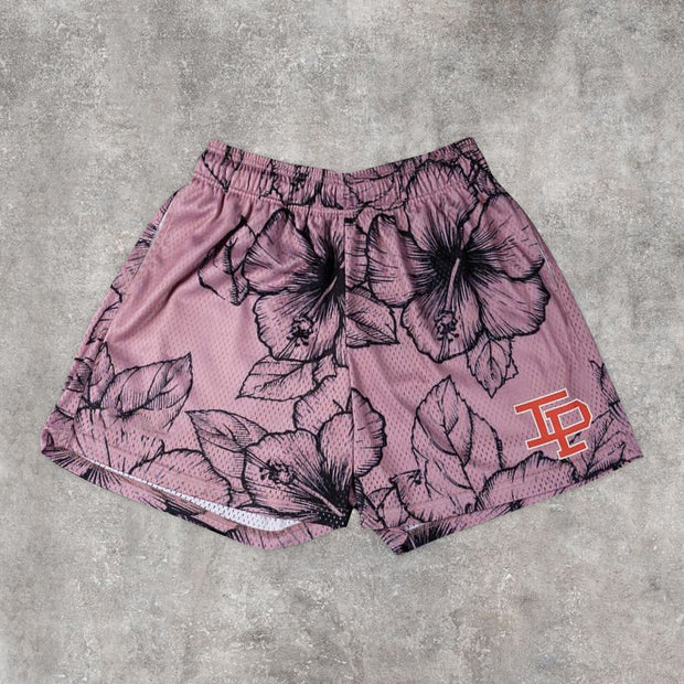 Fashion statement floral print track shorts