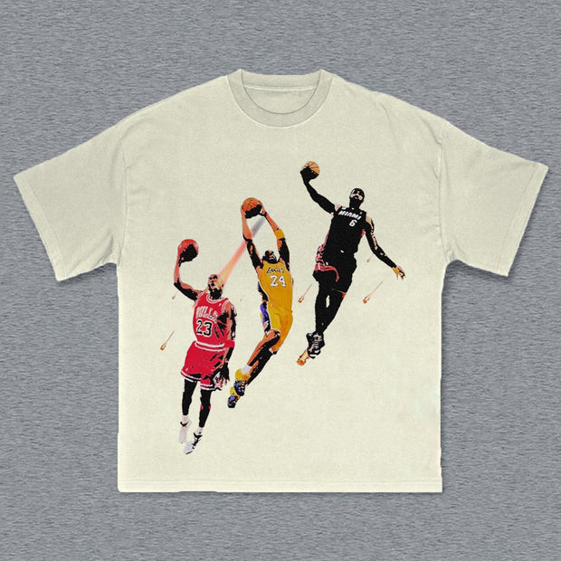 Basketball Among The Greats Print Short Sleeve T-Shirt
