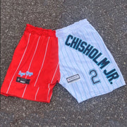 Patchwork casual mesh shorts