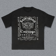 Skull Bike Print Short Sleeve T-Shirt