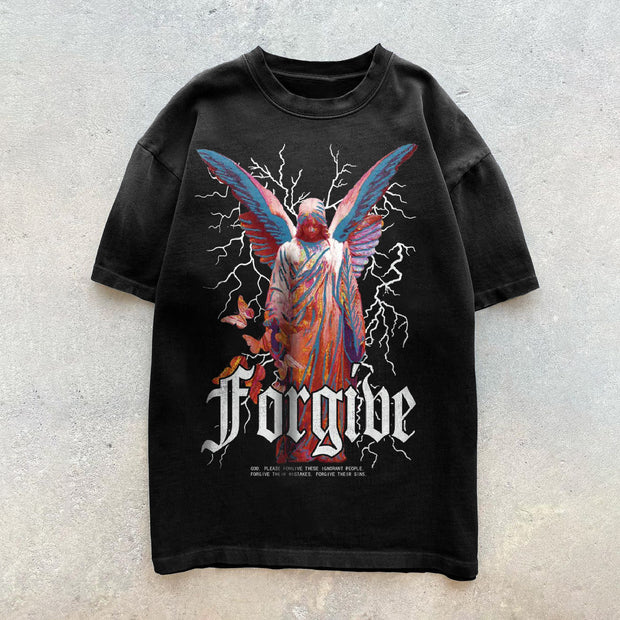 Angel Vintage Casual Street T-Shirt