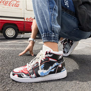 Limited sale graffiti casual street high-top sneakers