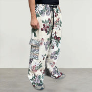 Retro hip-hop trendy tapestry trousers