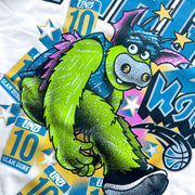 magic casual street basketball print T-shirt