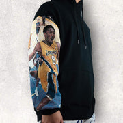 Stylish patchwork basketball pattern hoodie