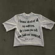 Stylish Vintage Jesus Print Loose T-Shirt
