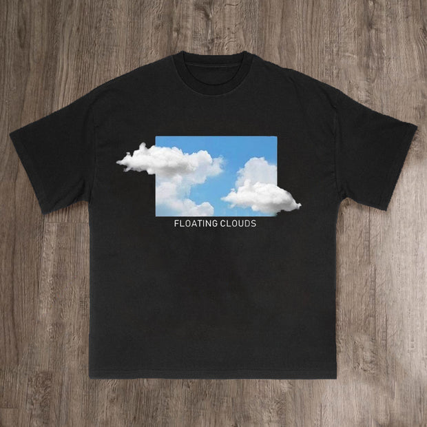 Cloud Print Short Sleeve T-Shirt