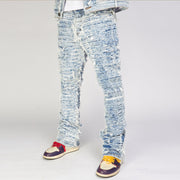 Casual street retro furry jeans