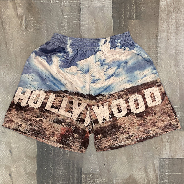 Trendy Holiday Print Casual Shorts