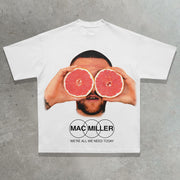 MAC casual rapper printed T-shirt