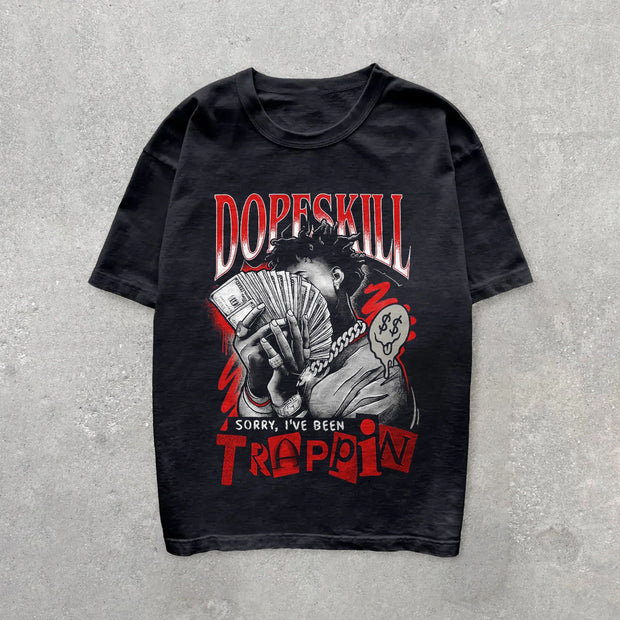 Retro Hip Hop Casual Short Sleeve T-Shirt