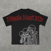 Friends Don't Die Print Short Sleeve T-Shirt
