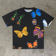 Printed Butterfly Tide Brand Cotton Short Sleeve T-Shirt
