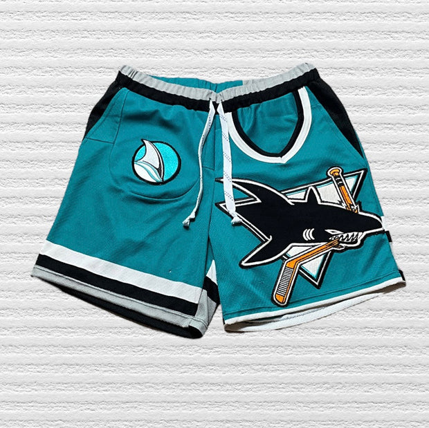 Sharks Hockey Patch Shorts