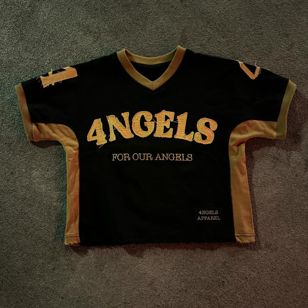 4Ngels For Our Angels patchwork street T-shirt
