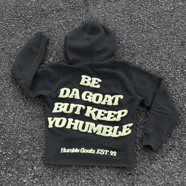 Cross print casual street hoodie