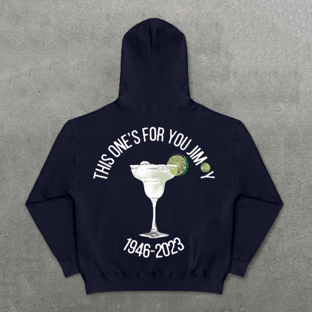 This One's For You Jimmy Print Long Sleeve Hoodies