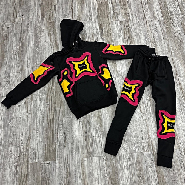 Stylish personalized printed hoodie set