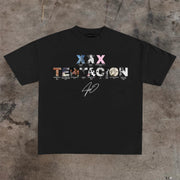 XXXTENTACION Retro Letter Print T-Shirt