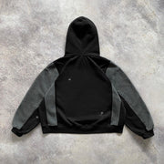 Casual street patchwork sports cotton hoodie