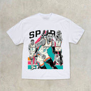 Retro hip-hop trendy brand casual short-sleeved T-shirt