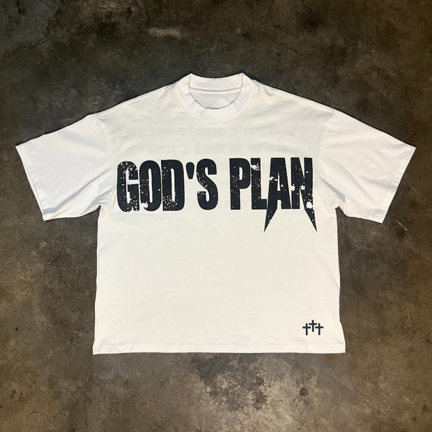 God's Plan Print Short Sleeve T-Shirt