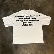 God's Plan Print Short Sleeve T-Shirt