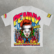 Clown Christmas gift cotton T-shirt