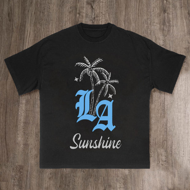 LA Sunshine Print Short Sleeve T-Shirt