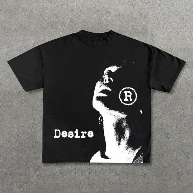 Desire Print Short Sleeve T-Shirt